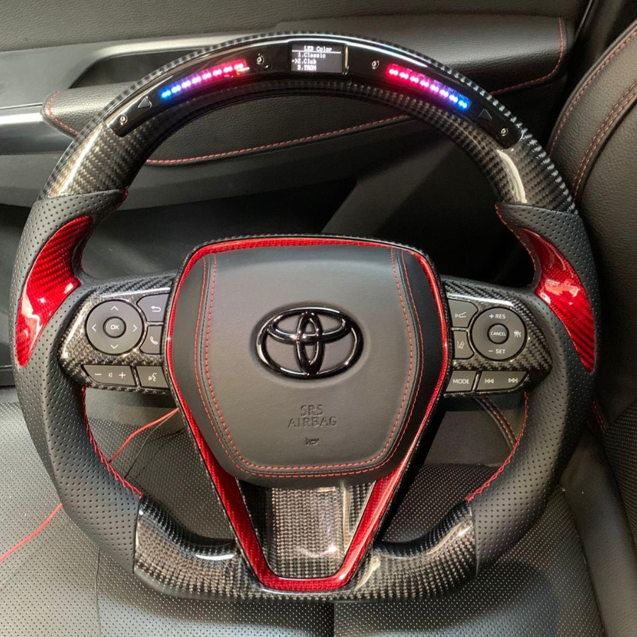 Real Carbon Fiber Heated Steering Wheel For Ford F-150 Raptor 2015-2020 (Paddle Version)