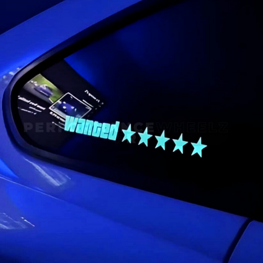 WANTED LED STICKER